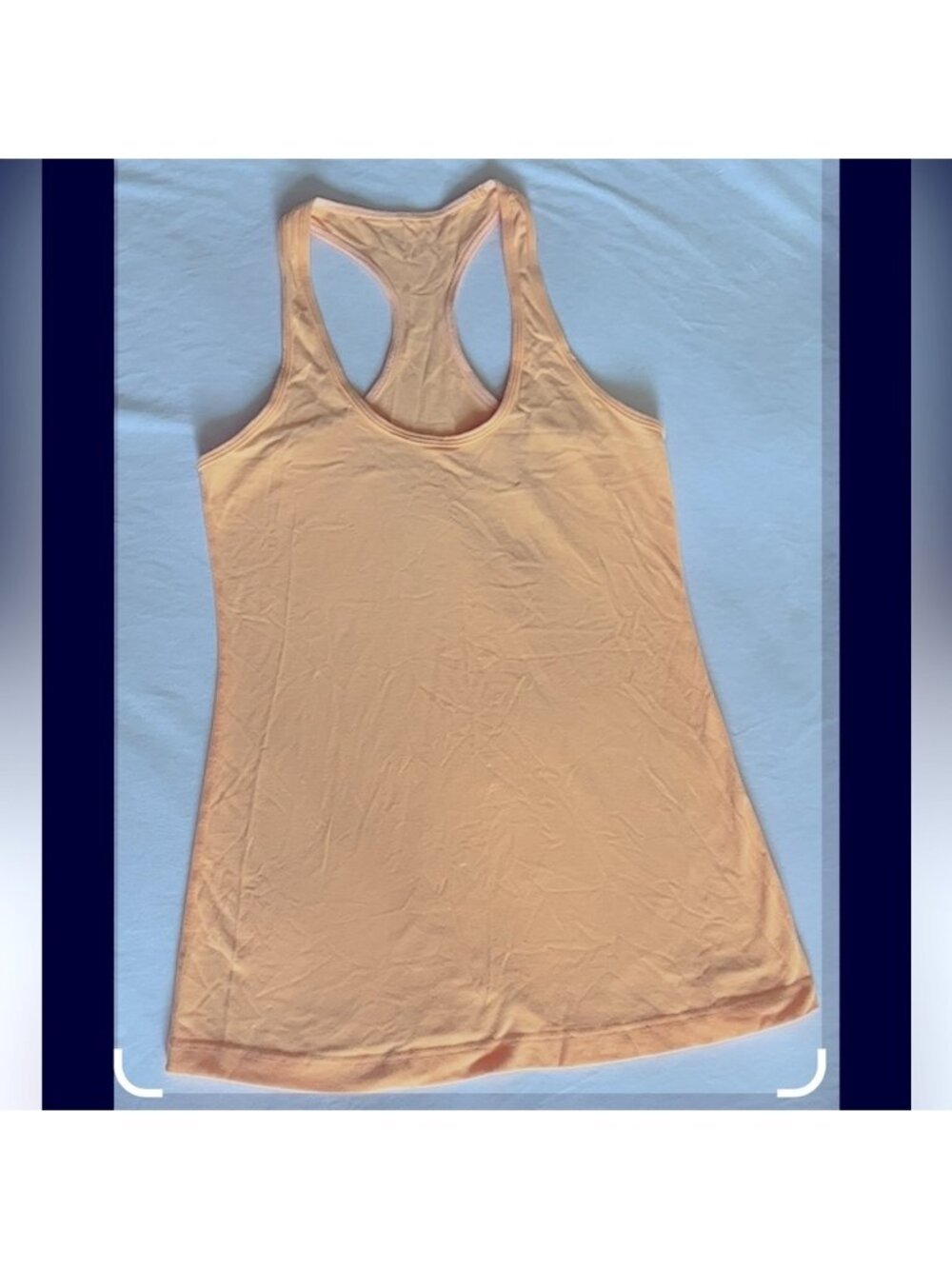 Women Orange Racerback Tank Top